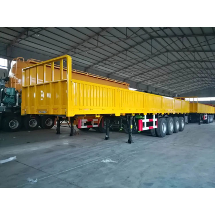 Trailer Semi Dinding Samping Empat Gandar