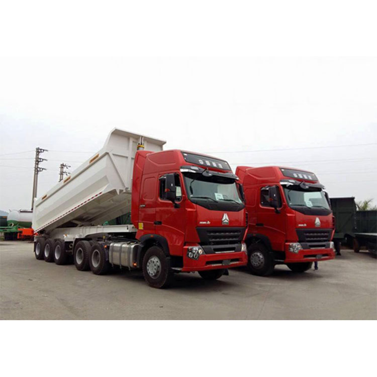 Trailer Semi Tipper Bentuk U Tiga Gandar